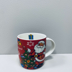Чашка фарфоровая Stenson R96411 Merry Christmas Мишки 360 мл Запорожье