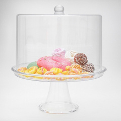 Подставка с крышкой для торта One Chef акриловая 38,9×32 см Киев