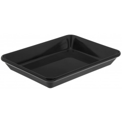 Блюдо для выкладки продуктов One Chef из меламина 39,7×30×5,5 см Черное Хмельницький