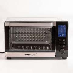 Духовка настольная электрическая Sokany SK-10009 объемом 35л с таймером белый (SK10009) Ивано-Франковск