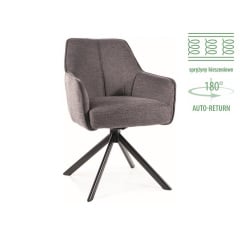 Стілець NOTTI BREGO чорний каркас/темно-сірий 18 Жмеринка