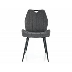 Стілець ARCO BREGO чорний каркас/темно-сірий 18 Ромны