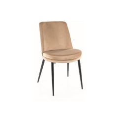 Стілець KAYLA VELVET чорний каркас/беж BL.28 Прилуки