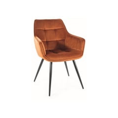 Стілець LILIA VELVET чорний каркас/цинамон BL.4215 Славута