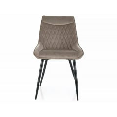 Стілець AGAT VELVET чорний каркас/темний беж 40 Чернігів