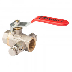 Кран шаровой FADO New 3/4" ВВ со спускником Фастів