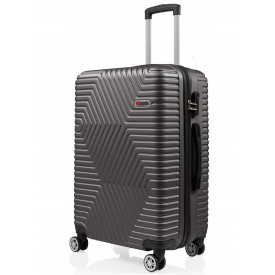 Валіза Мала S ABS пластик на колесах GD Polo 60k001 45L Сіра