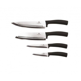 Набор ножей Berlinger Haus Black Silver Collection 4 предмета (BH-2466)