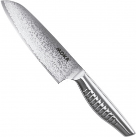 Ніж кухонний Сантоку 150 мм Suncraft Moka Damascus (DMK-102)