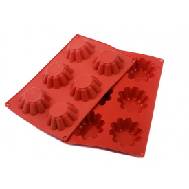 Форма силіконова Профі Кошик One Chef 86 мм 6 комірок