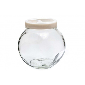 Банка скляна об'єм 1,730 мл Білий перламутр EverGlass Sweet 15017