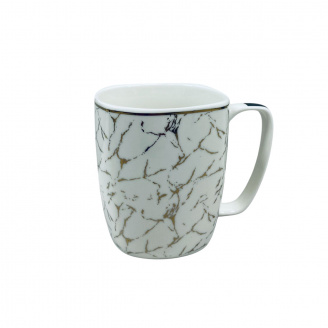 Чашка порцелянова S&T 20700 380 мл Білий мармур 22753