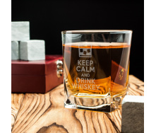 Стакан для виски BeriDari Keep calm and drink whiskey 300 мл (9595)