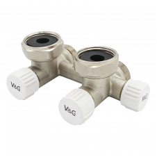 Узел Н-образный V&amp;G 3/4"х3/4" угловой для 1-2трубных систем