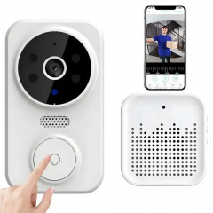 Дзвінок дверний бездротовий з камерою UKC M8 Wi-Fi Білий Кропивницький