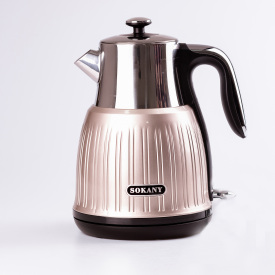 Електрочайник Sokany SK-SH-1055 безшумний 1,6л з нержавіючої сталі рожевий металік (SKSH1055)