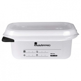 Контейнер харчовий 0.6 л MasterPro білий FOODIES BGEU-2938