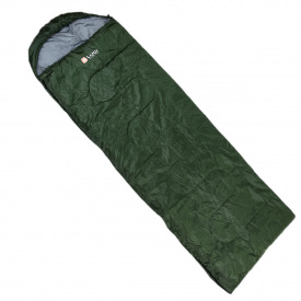 Спальний мішок Lugi (190+30)*75 см з капюшоном хакі (LU008)