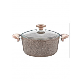 Каструля 8,7 л 30х13 см з антипригарним покриттям O.M.S Collection 3110.01.02-30-8,7л-Brown