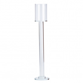 Подсвечник стеклянный TS Kitchen Cylinder на высокой ножке 42 см (HP36558L)