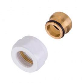 Переходник латунный Schlosser M22x1,5x15 mm Cu В белый (602500003)