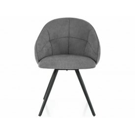 Стілець CAPRI VARDO чорний каркас/сірий 11