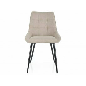 Стілець KLIF BJORN чорний каркас/св.беж 24