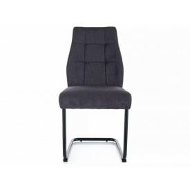 Стілець APRIL VARDO чорний каркас/графіт 19