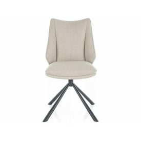 Стілець KENZIE BJORN чорний каркас/св.беж 24