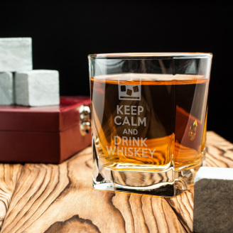 Стакан для виски BeriDari Keep calm and drink whiskey 300 мл (9595)