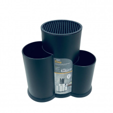 Підставка-органайзер для столових приборів SUN Plast 1114 23x12,5 см Чорний