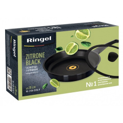 Сковорода глубокая RINGEL Zitrone Black 28 см (6412964) Балаклея