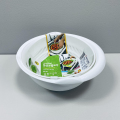 Друшляк з мискою Ucsan Plastik M-223 24,3х22,2х10,2 см 1,8 л Білий Запоріжжя