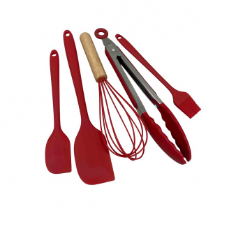 Набір кухонного приладдя Stenson 2569 5 предметів Червоний