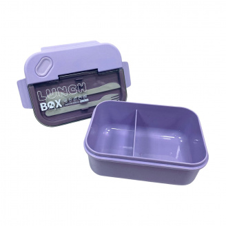 Ланч-бокс зі столовими приборами A-PLUS 2221 PB Фіолетовий