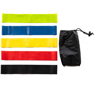 Гумки для фітнесу та чохол Loop Bands 5 гумок 7195