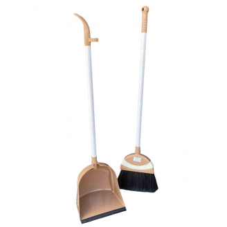 Совок зі щіткою Stenson 330 ТЕ Коричневий