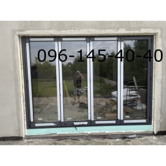 Вікна з алюмінію з фарбуванням від заводу у Києві