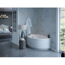 Ванна пристенная WGT Water Rialto LUGANO LR 1700x1080 угловая, белый