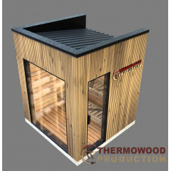Модульна міні лазня 2,3 х2, 3м Gartensauna-17 від Thermowood Production під ключ від виробника Чернівці