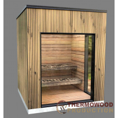 Модульна міні лазня 2,3 х2, 3м Gartensauna-17 від Thermowood Production під ключ від виробника Чернівці