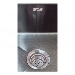 Мийка Zerix ZH4843B-215 (3.0/1.0) PVD-Black з сушаркою для посуду (ZM5555) Суми