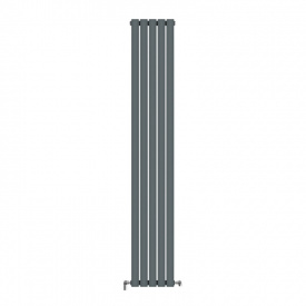 Дизайнерский радиатор IDEALE VITTORIA 1800×340 вертикальный, антрацит матовый