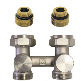 Узел подключения радиатора HERZ 1/2"x3/4" ЗВ латунь