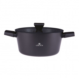 Кастрюля с крышкой 24 см 4,4 л Gerlach Granitex (5901035504707)
