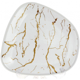 Фарфоровая тарелка BonaDi Esmalte de Mármol blanco 23.5 см Белый DP186170