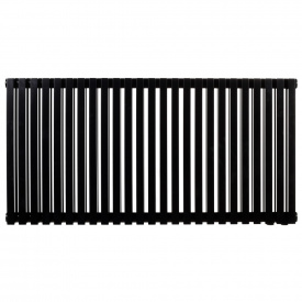 Дизайнерский радиатор Betatherm Quantum 500×1005 горизонтальный, черный матовый