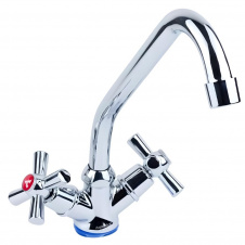Смеситель для кухни AQUATICA PM-1B157C двухвентильный, хром