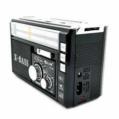 Радіоприймач ФМ Golon RX-381 MP3 USB з ліхтариком Black Ромни