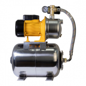 Насосная станция Mytec JS 1,1 кВт H 48 м, Q 50 л/мин, бак 24 л, нержавеющая сталь